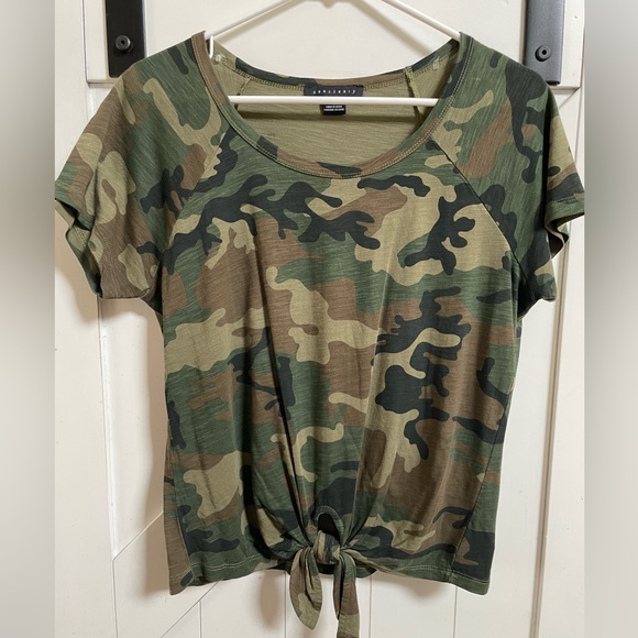 Sanctuary Tops - Sanctuary Camo Tie Tee